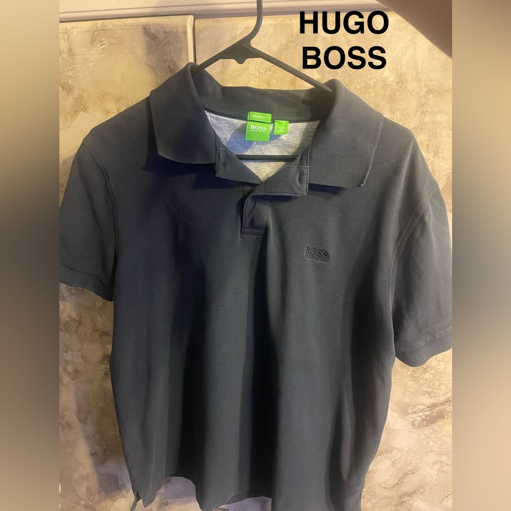 Hugo Boss Dark Gray Polo Shirt XL